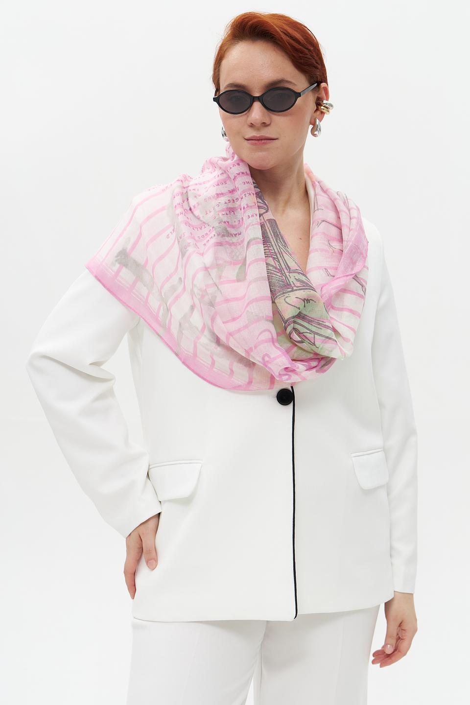 Шарф Bianca с принтом "Париж"