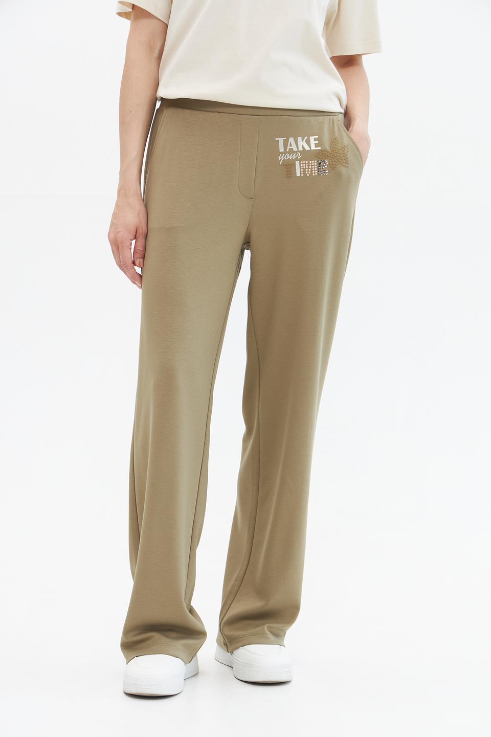 Брюки трикотажные Betty Barclay хаки