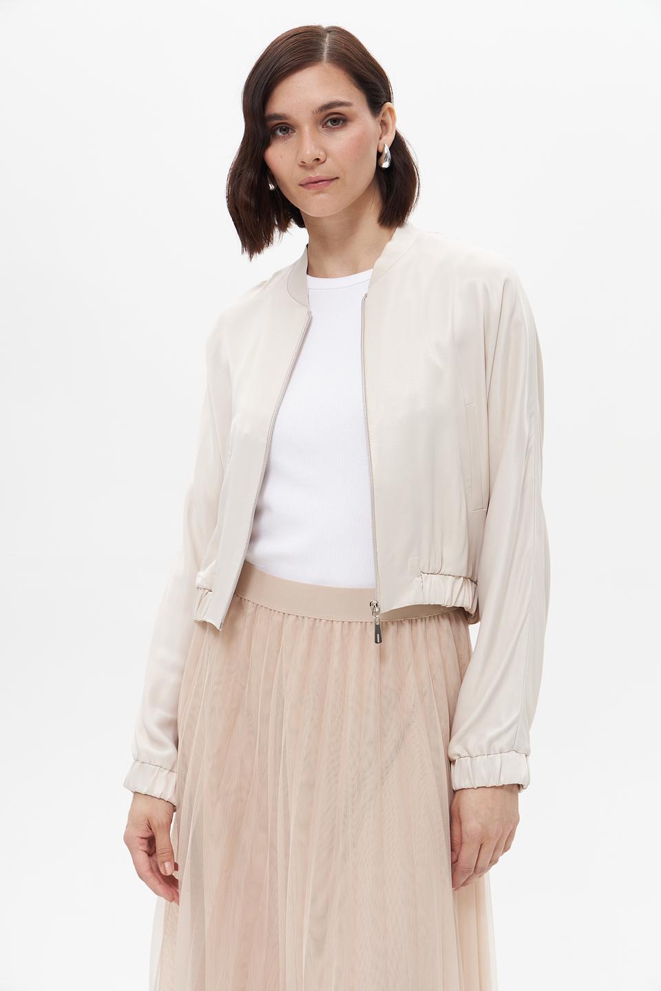 Бомбер MORE and MORE бежевый