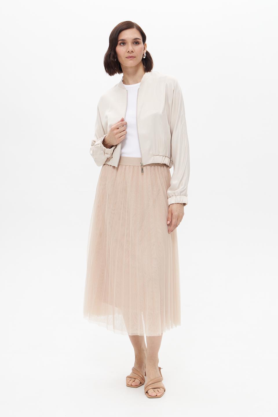 Бомбер MORE and MORE бежевый