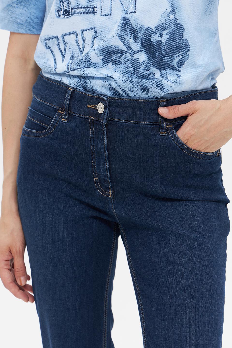 Джинсы ZRS прямые, тёмно-синие