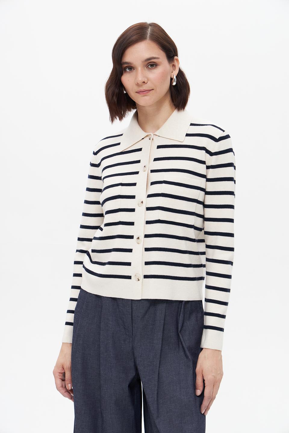 Жакет Oui в полоску