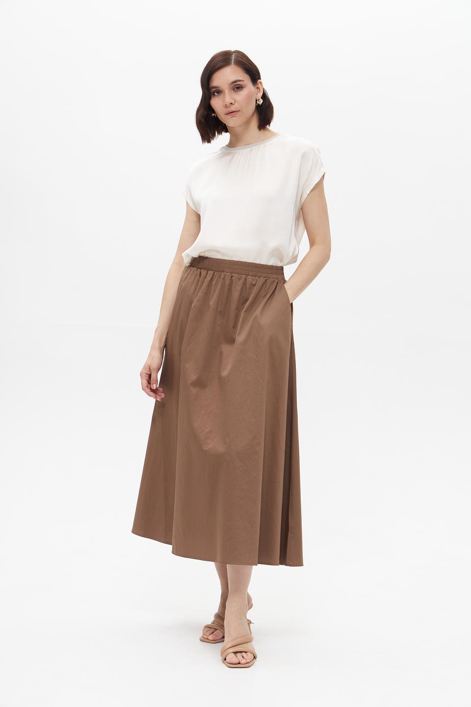 Юбка UNQ женская коричневая