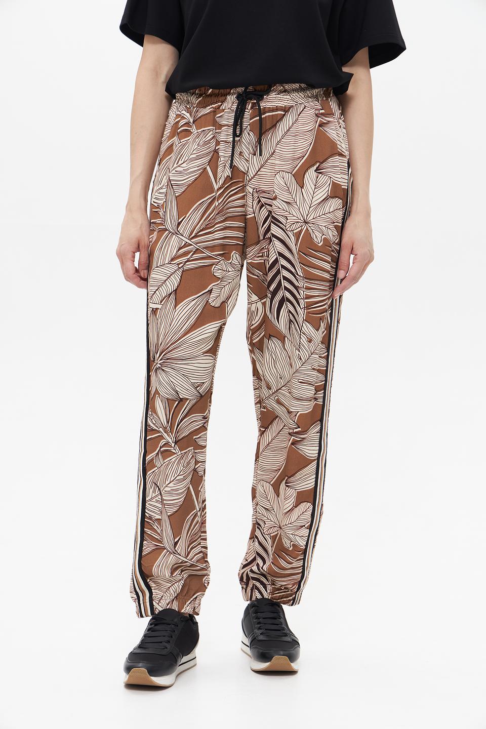 Брюки UNQ с принтом и полосками