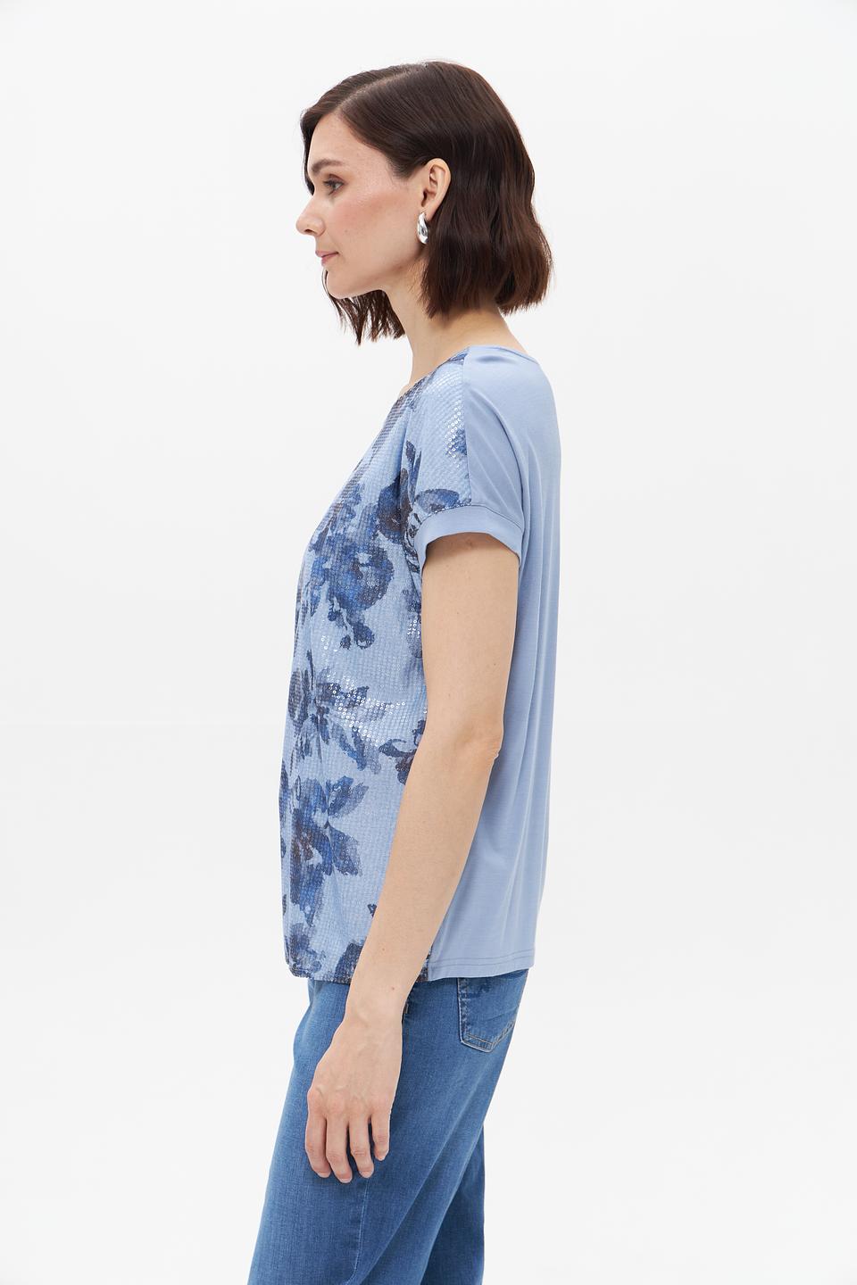 Футболка Rabe collection с цветочным принтом