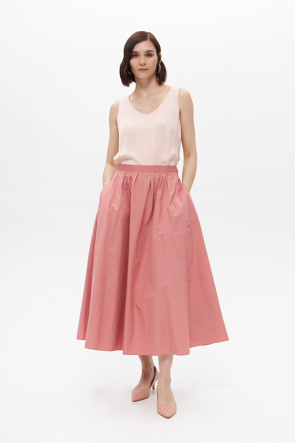 Юбка-солнце Oui персиковая