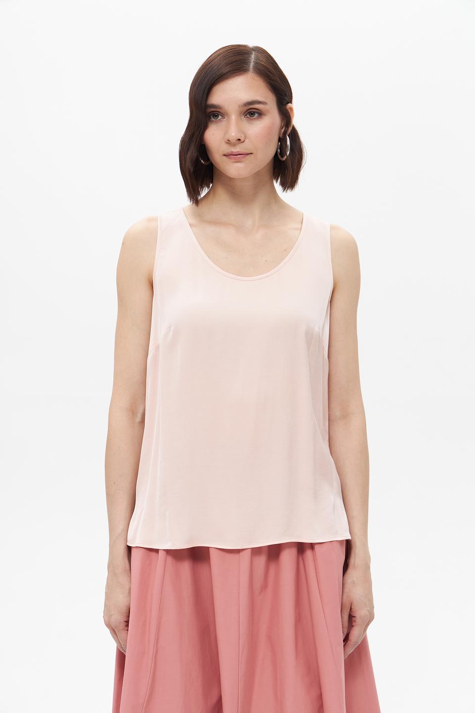 Топ Oui женский пудровый