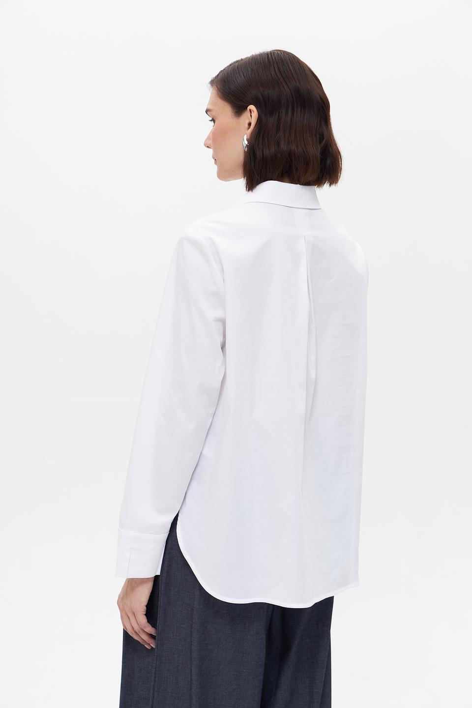 Блуза Oui классическая белая