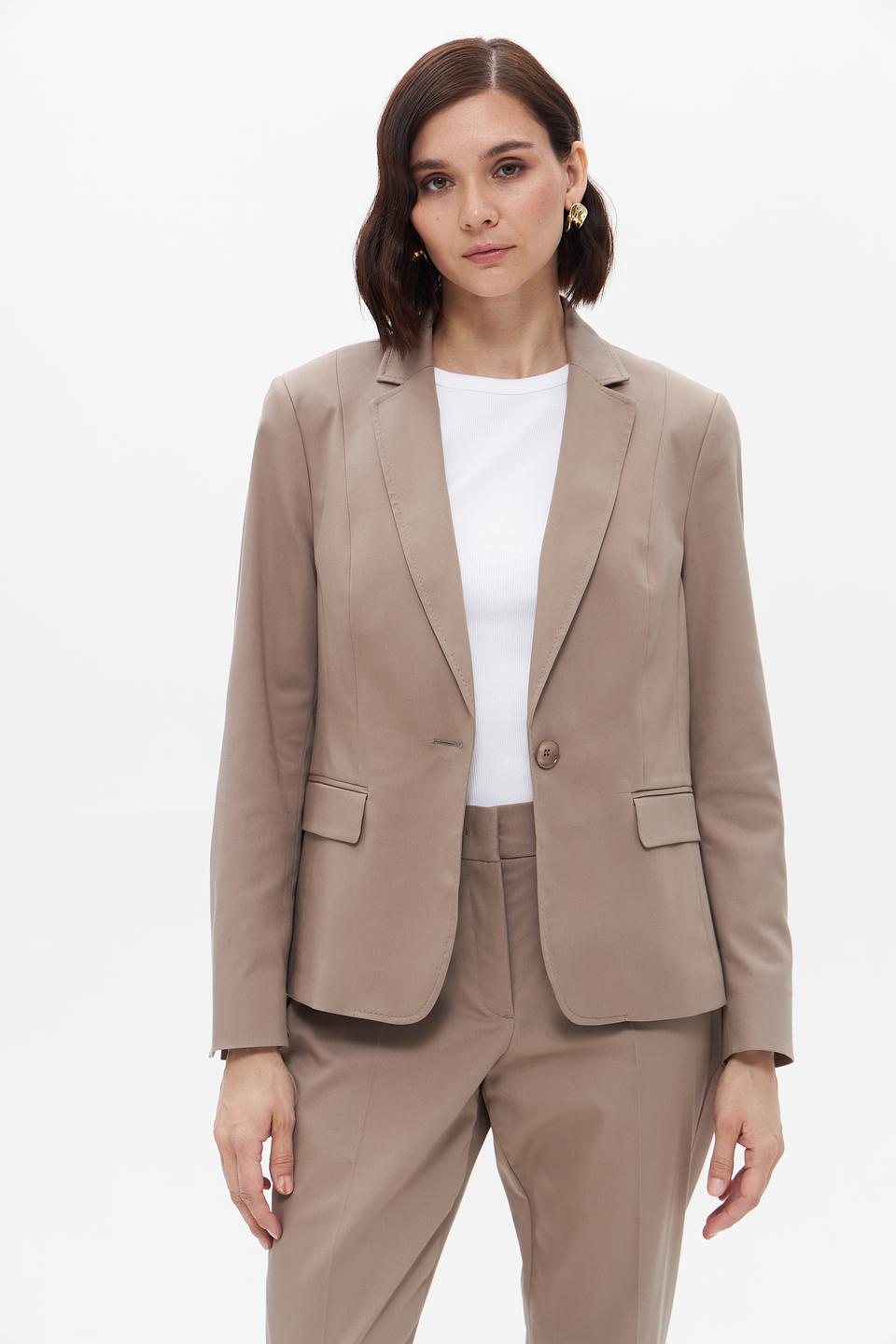 Жакет Bianca приталенный бежевый