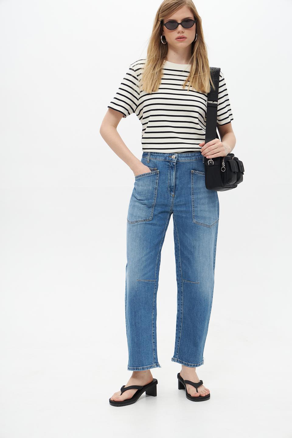 Джинсы Cambio с накладными карманами