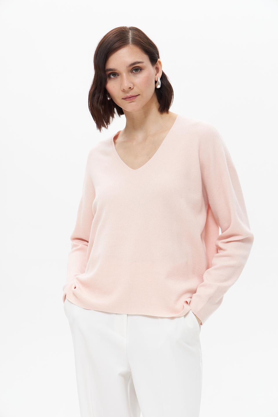 Пуловер Oui V-образный вырез