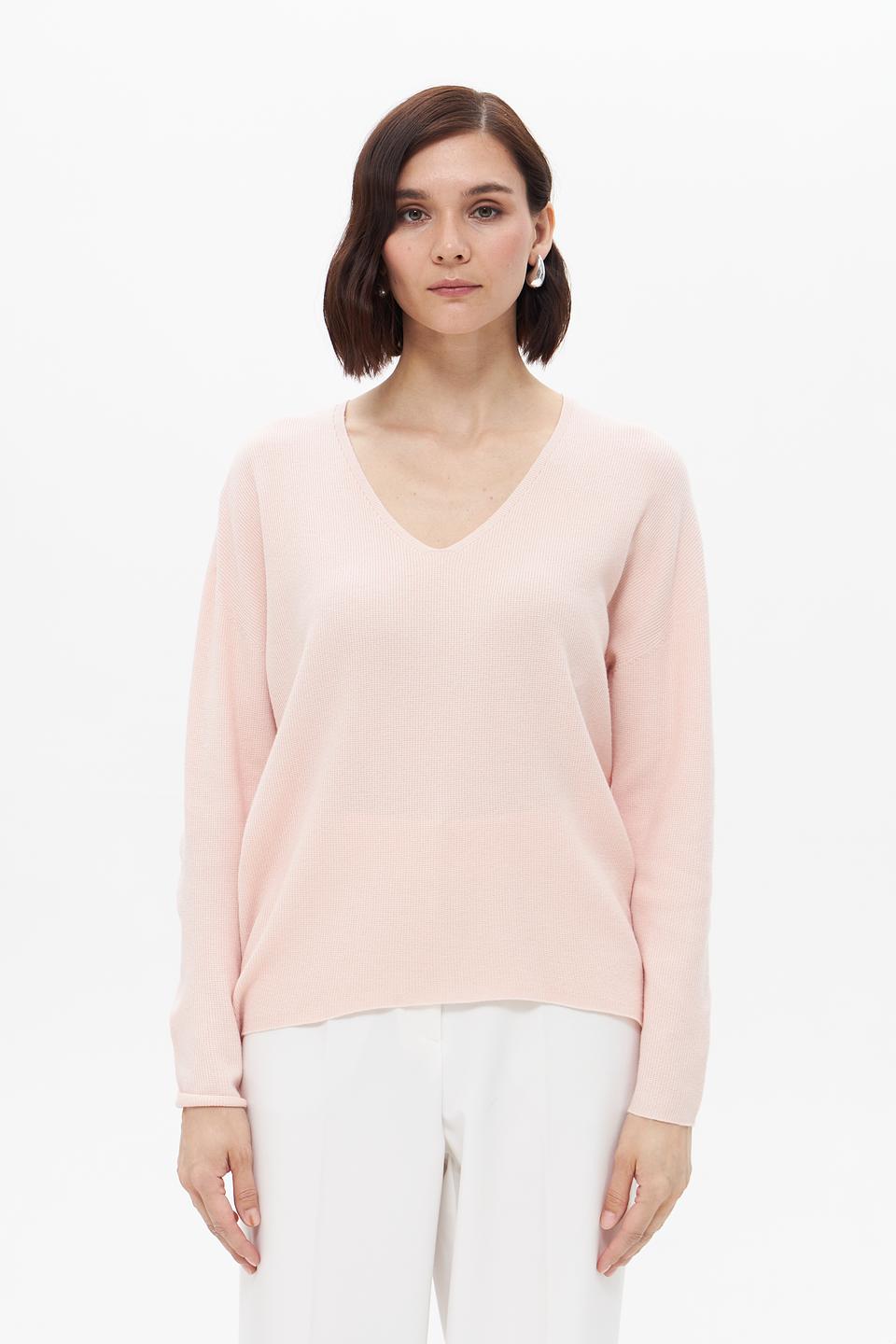 Пуловер Oui V-образный вырез