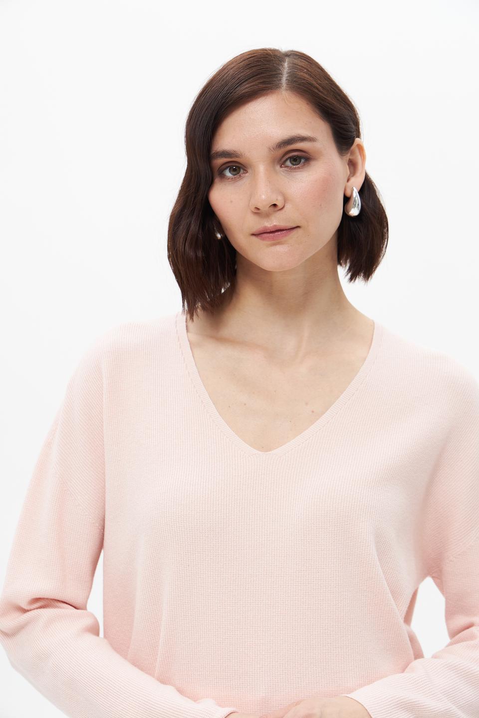Пуловер Oui V-образный вырез