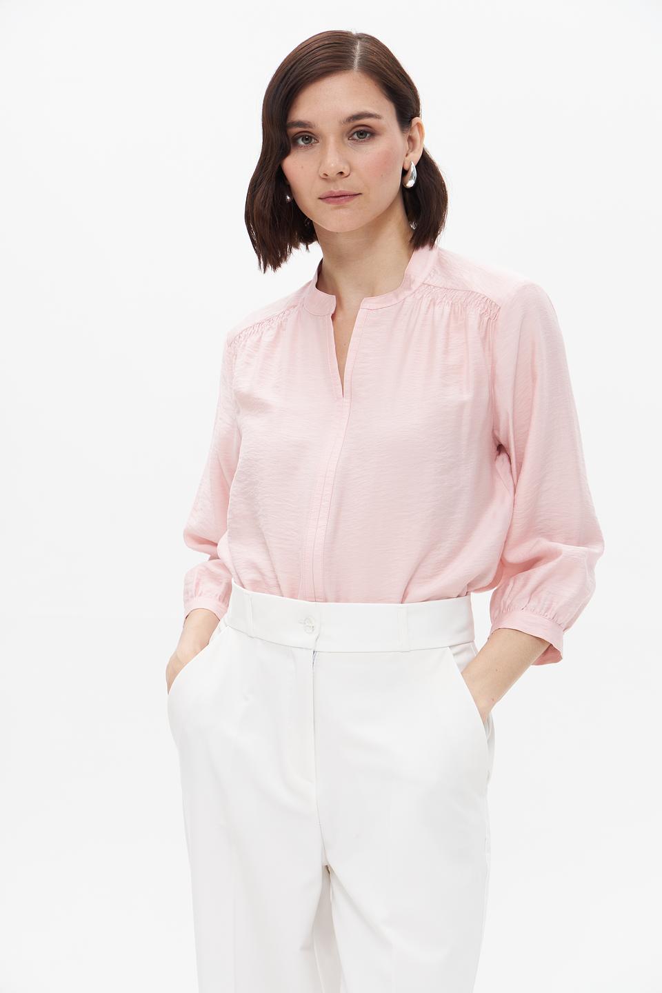 Блуза Bianca с рукавами-фонариками