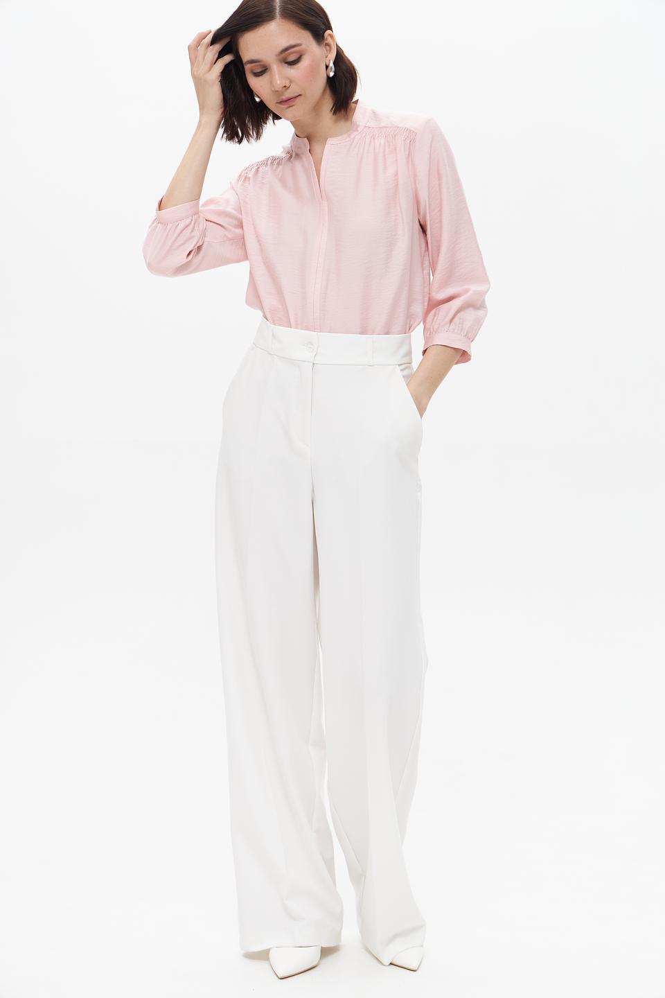 Блуза Bianca с рукавами-фонариками