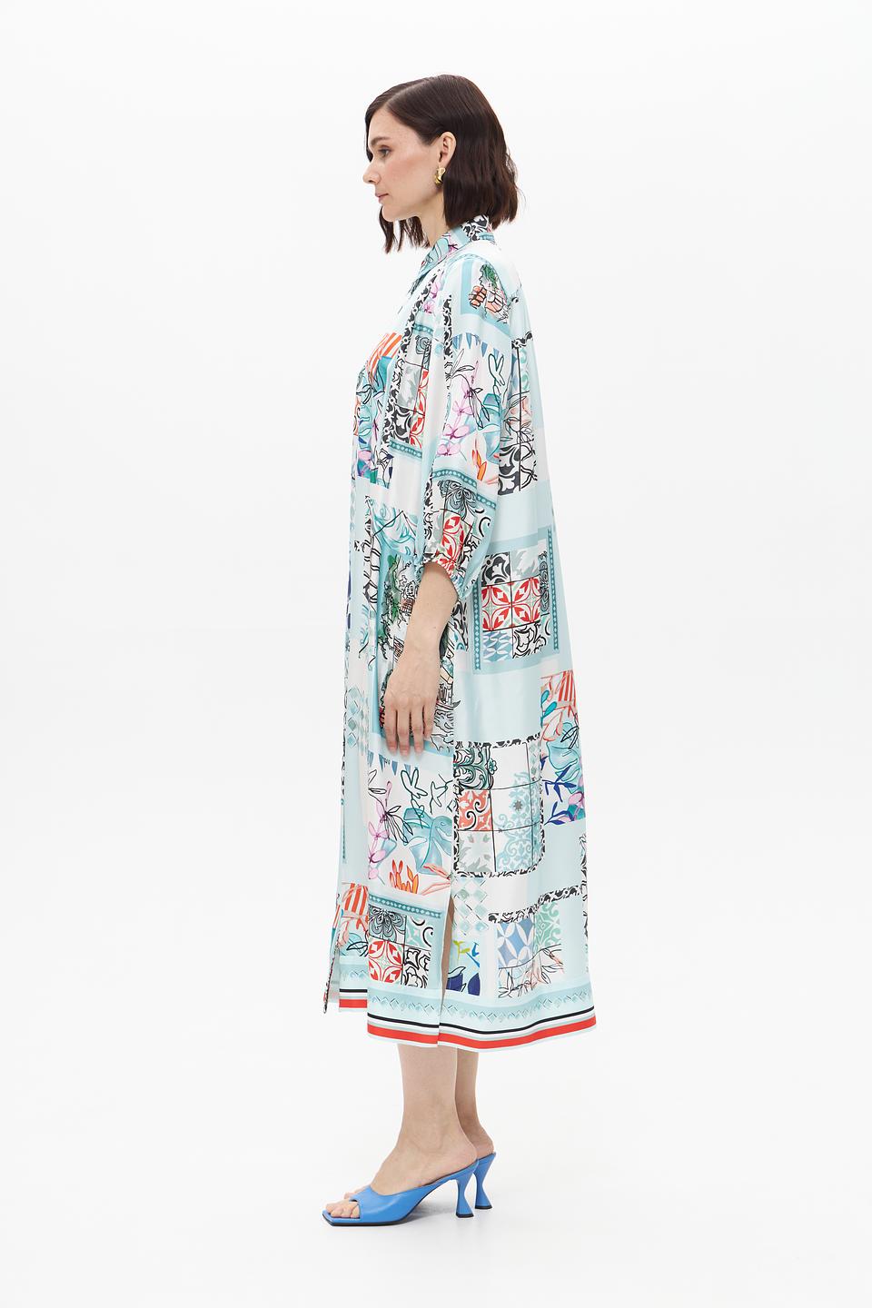 Платье Marc Cain с принтом "Город"