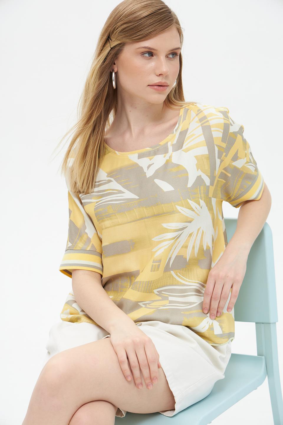 Блуза Lecomte с принтом