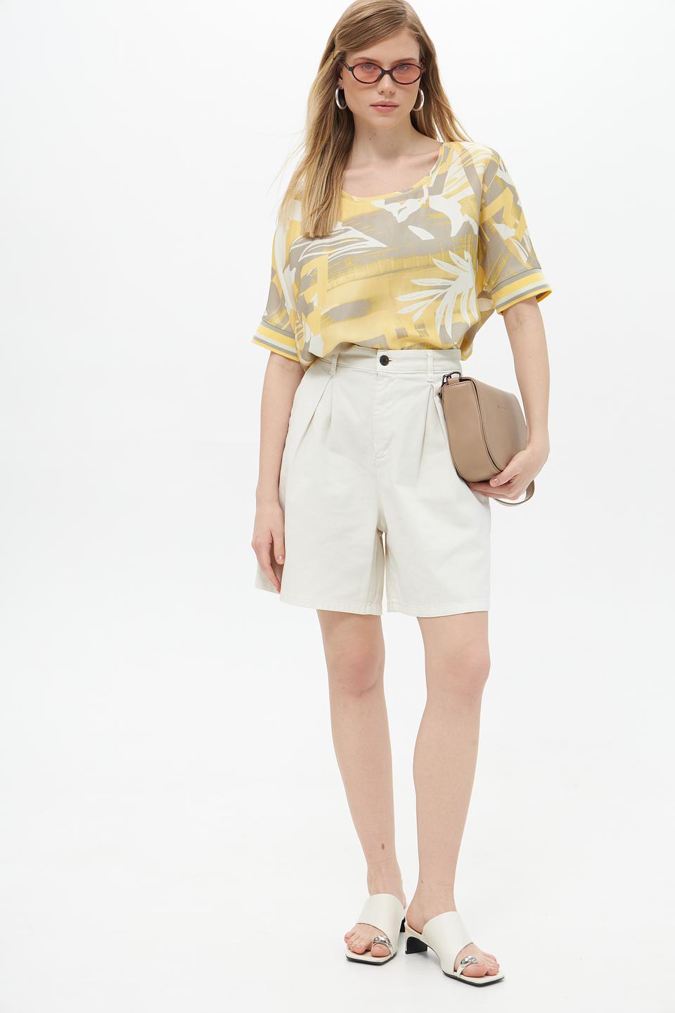 Блуза Lecomte с принтом