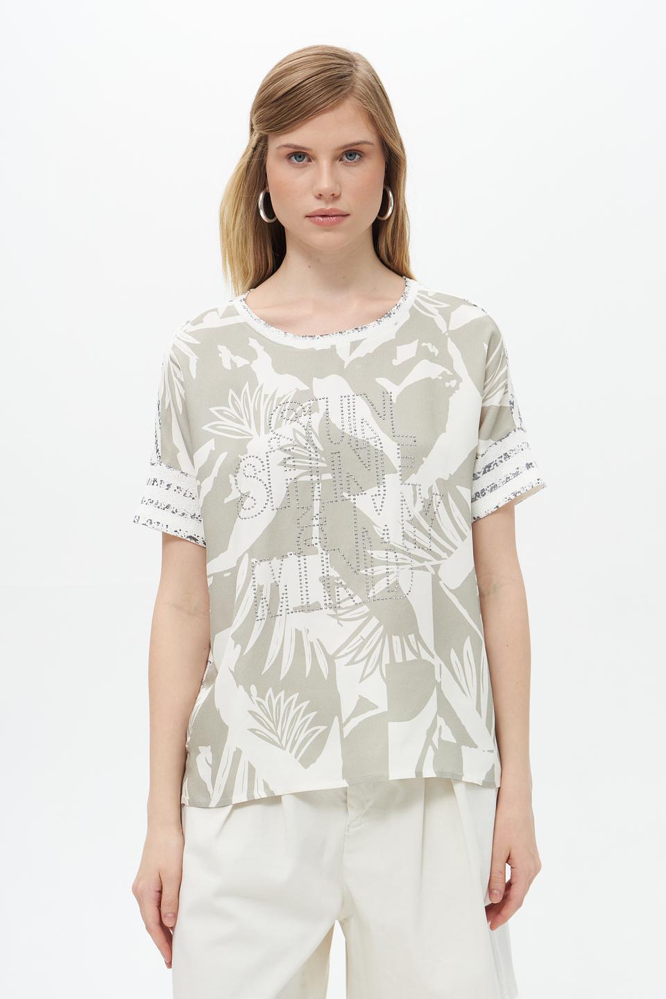 Блуза Lecomte с принтом