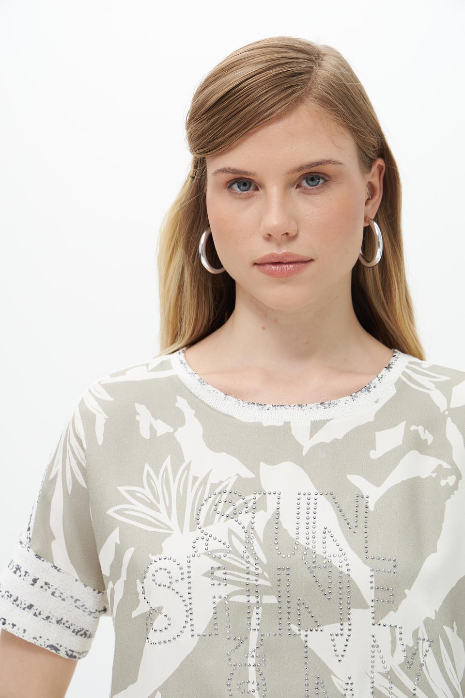 Блуза Lecomte с принтом