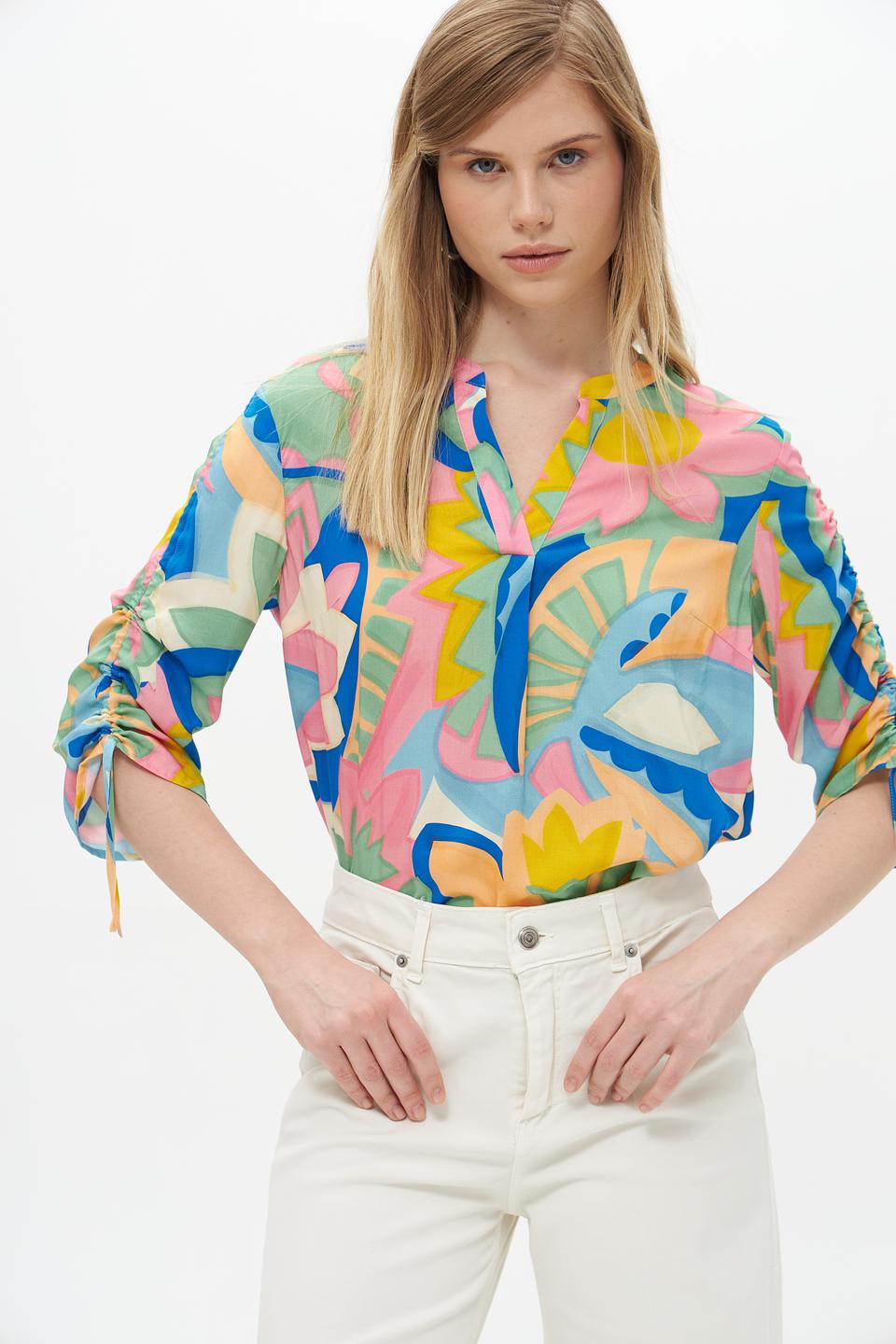 Блузка Lecomte с цветочным принтом