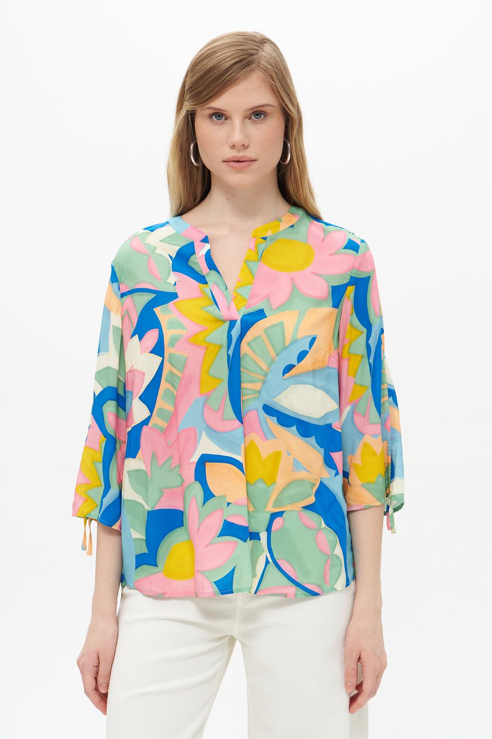 Блузка Lecomte с цветочным принтом