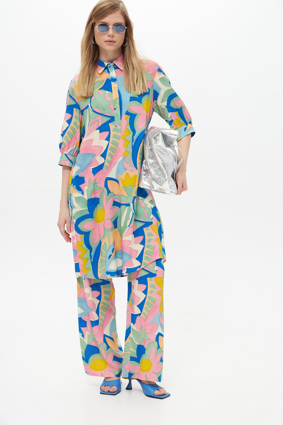 Брюки Lecomte с цветочным принтом