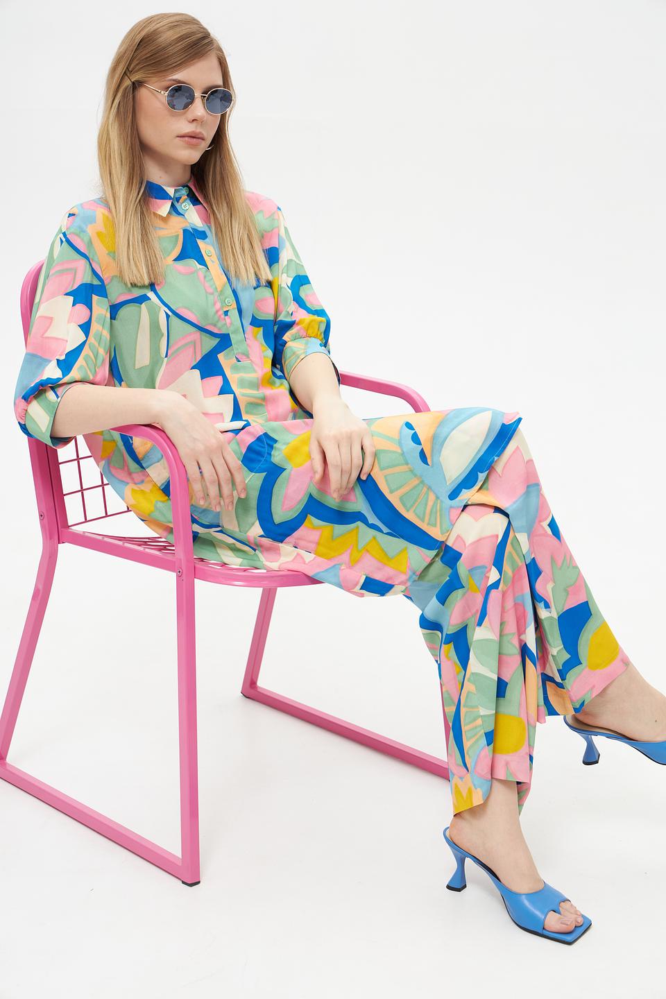 Брюки Lecomte с цветочным принтом