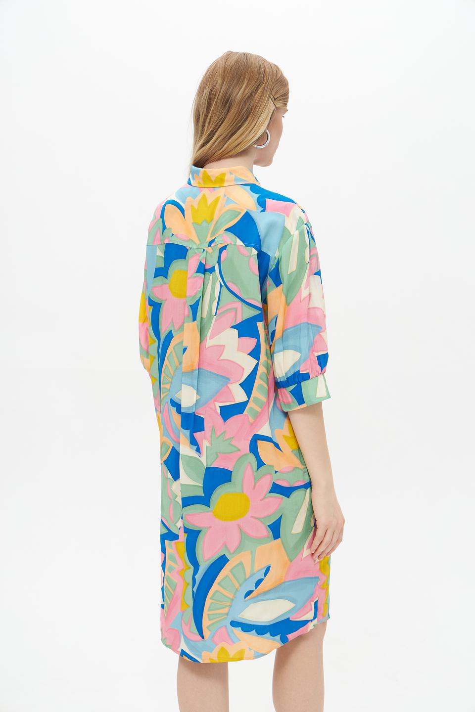 Платье Lecomte с цветочным принтом