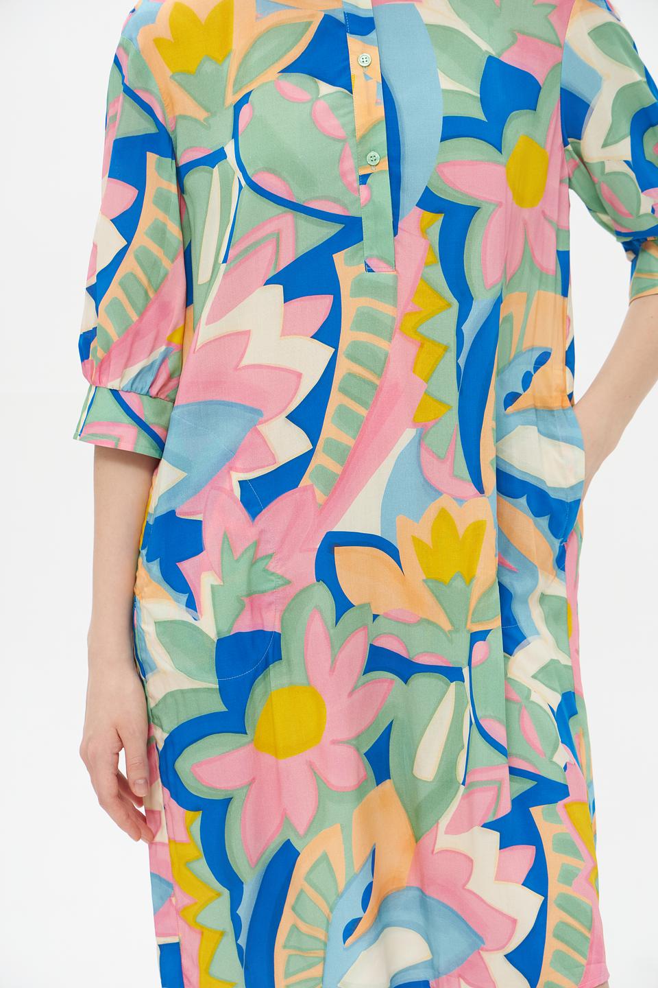 Платье Lecomte с цветочным принтом