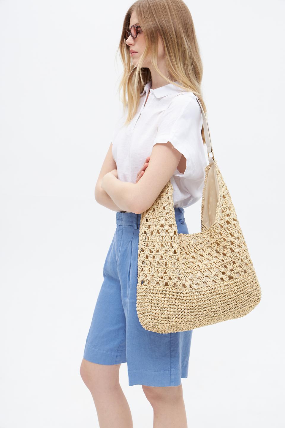 Сумка плетеная Loevenich бежевая