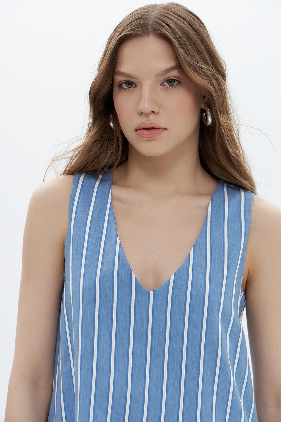 Платье Croche в полоску