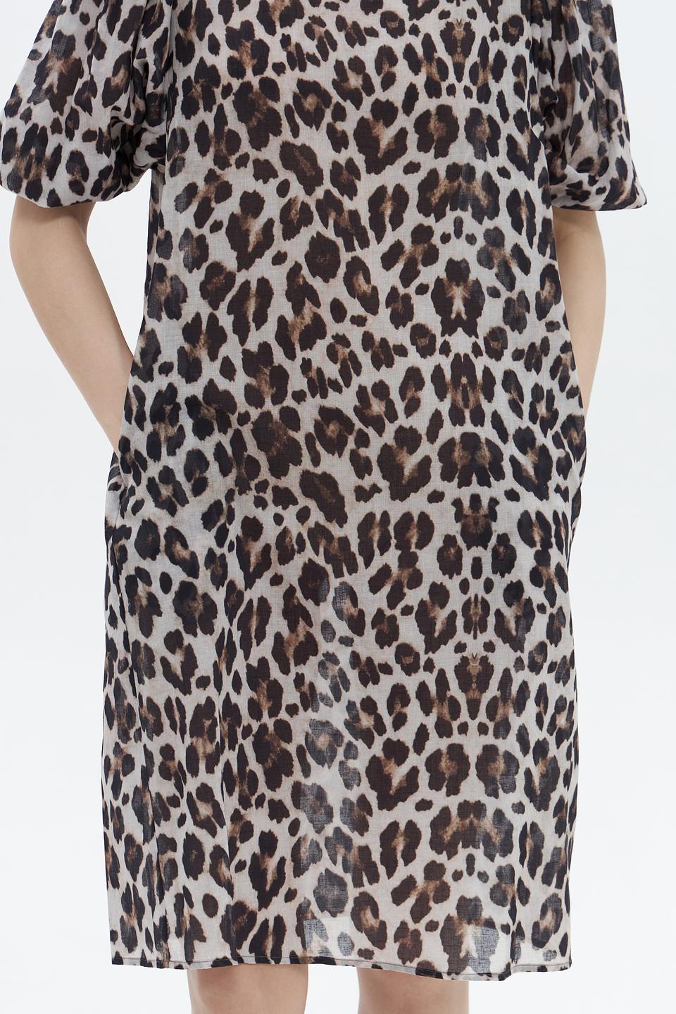 Платье UNQ леопардовый принт