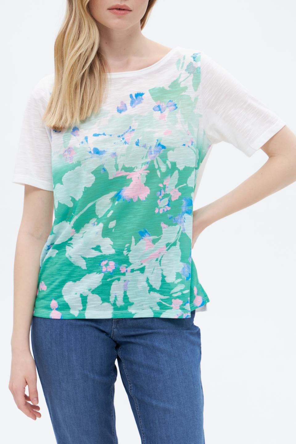 Футболка Taifun с цветочным принтом