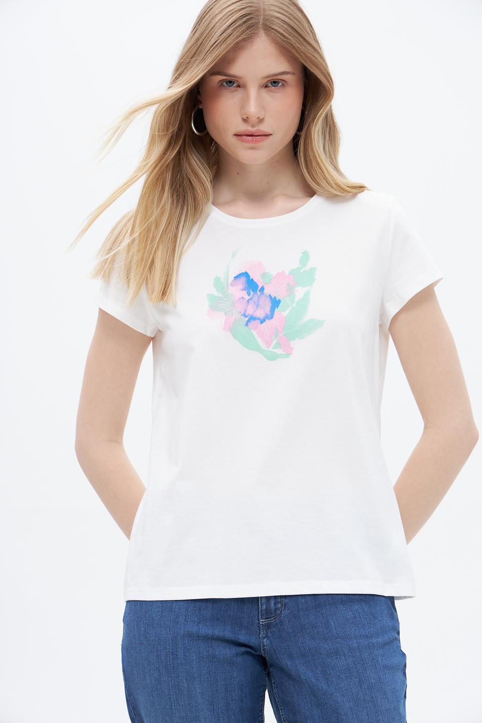 Футболка Taifun с цветочным принтом