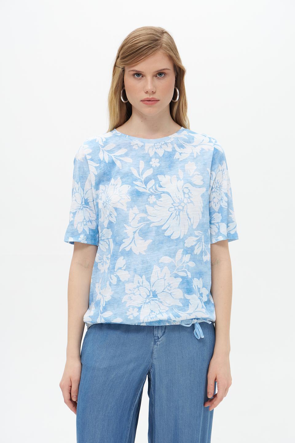 Футболка Rabe collection с цветочным принтом