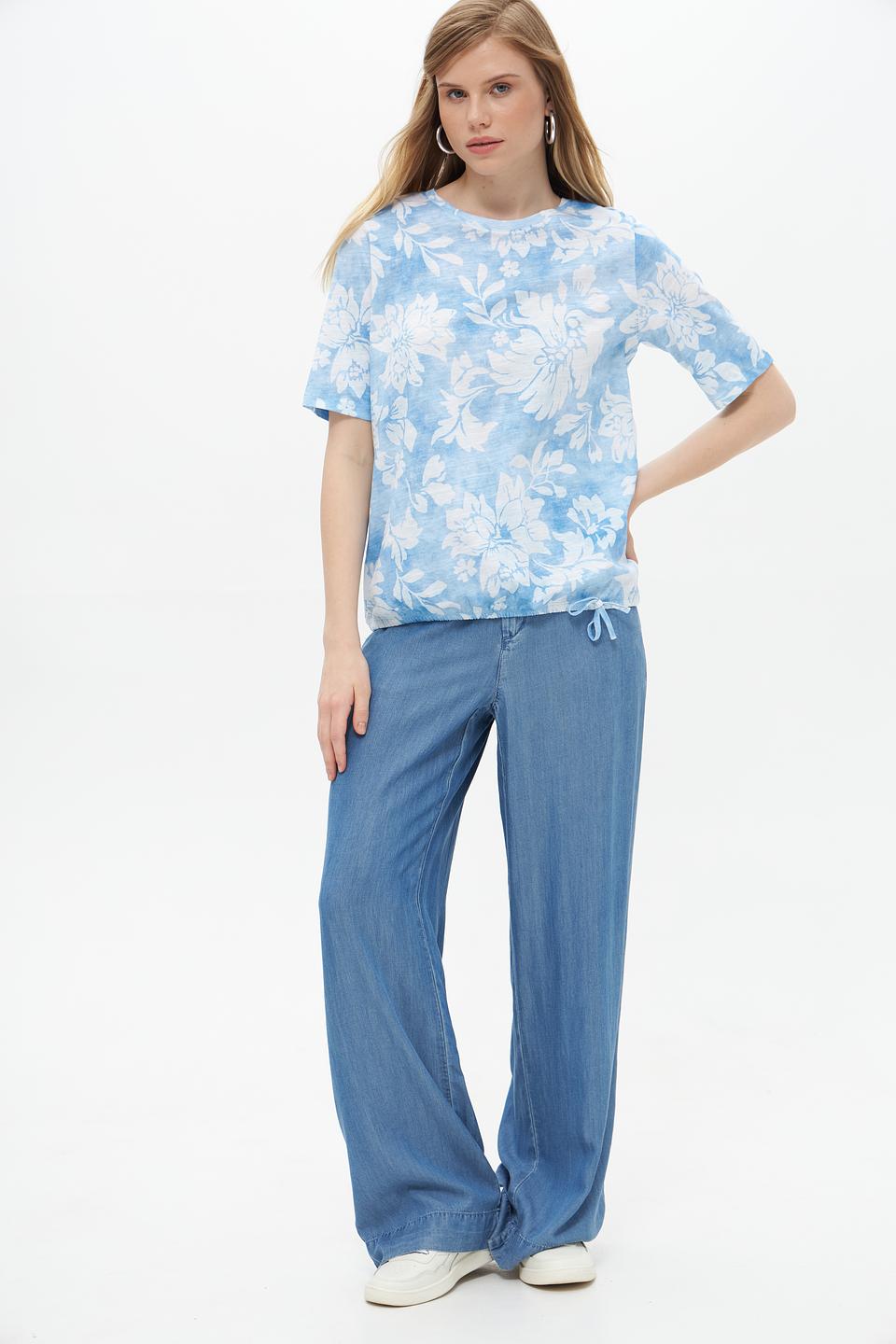 Футболка Rabe collection с цветочным принтом