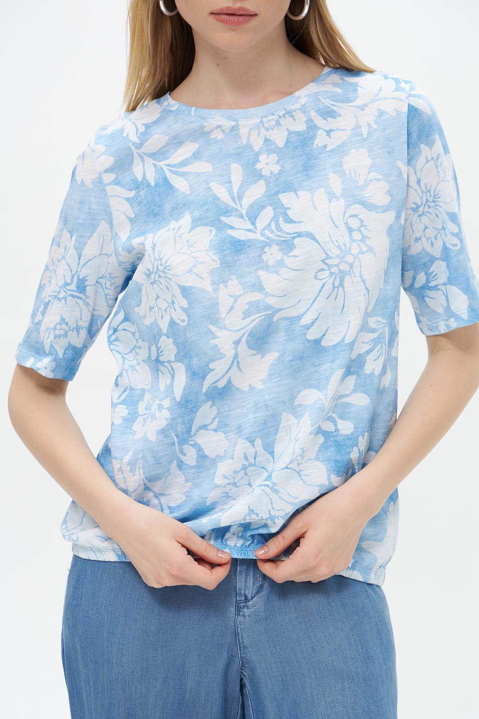 Футболка Rabe collection с цветочным принтом