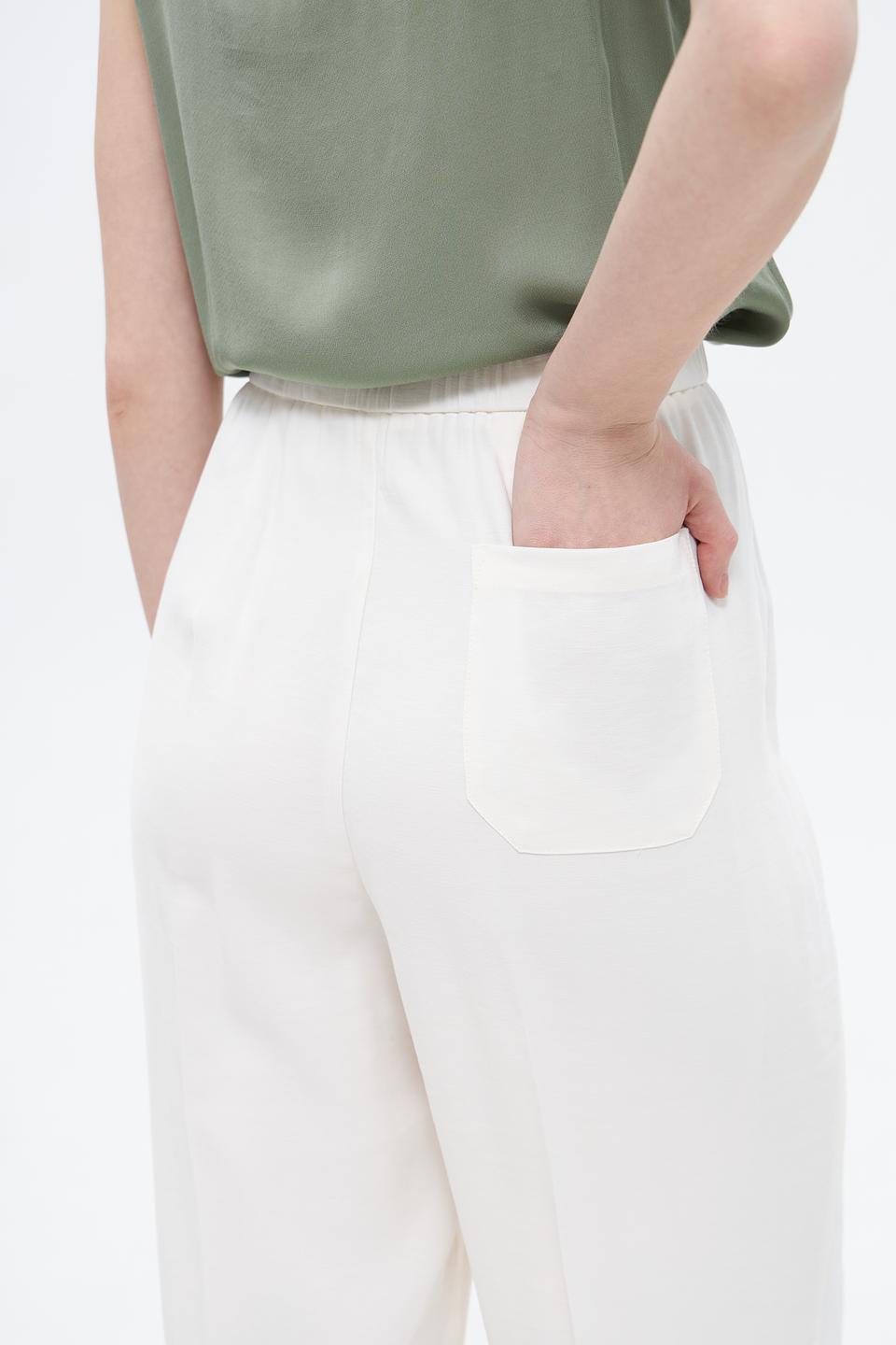 Брюки клёш Oui молочные