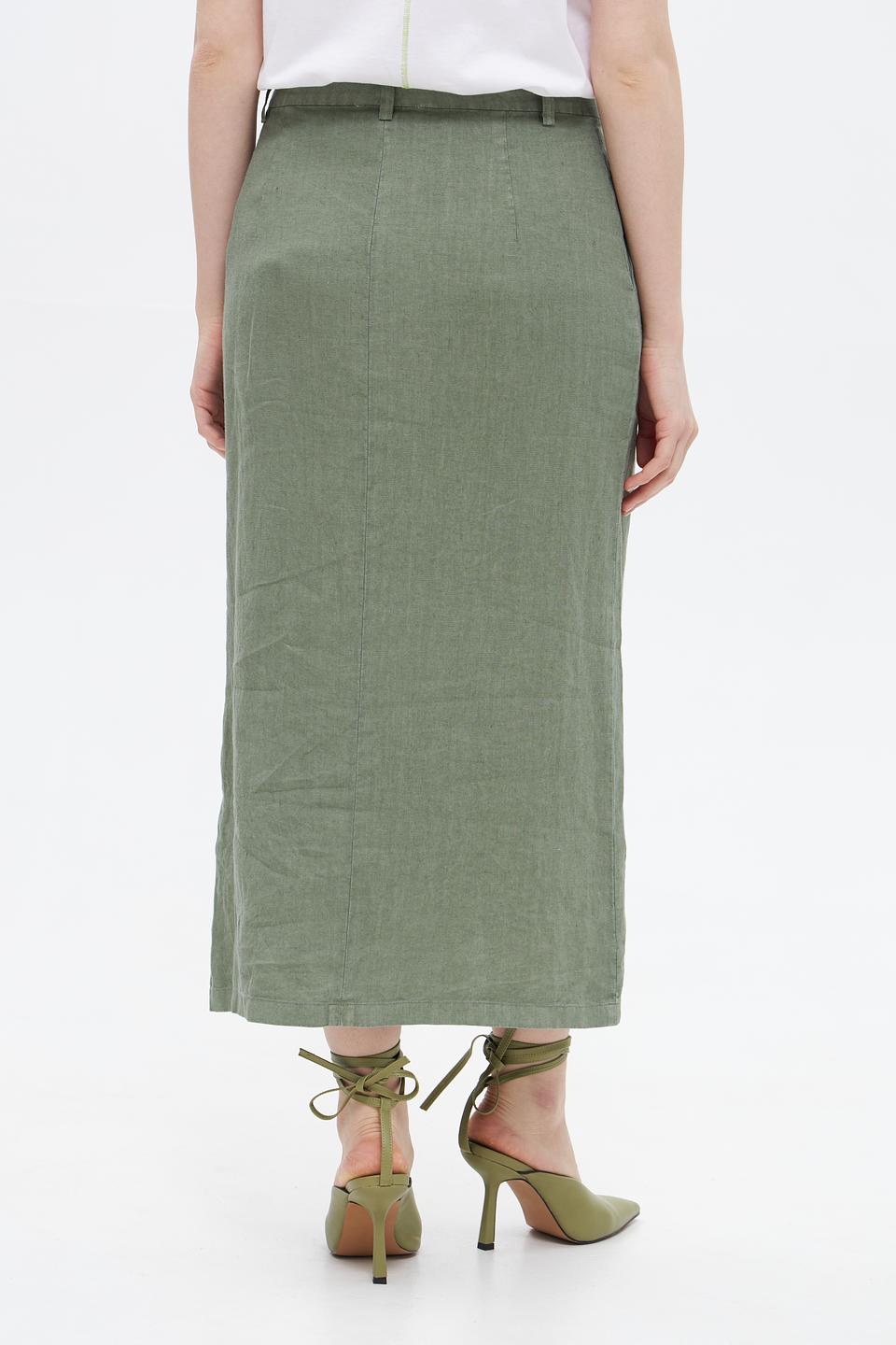 Юбка миди Oui из льна