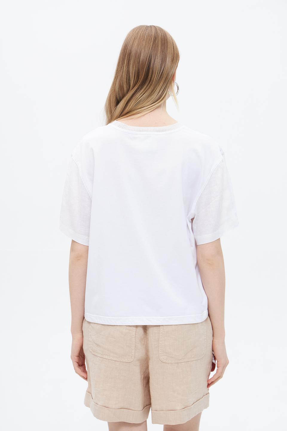 Блуза Oui из льна, белый