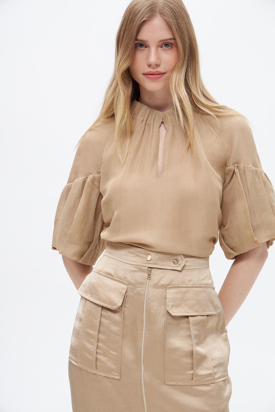 Блуза Marc Cain с рукавами-фонариками