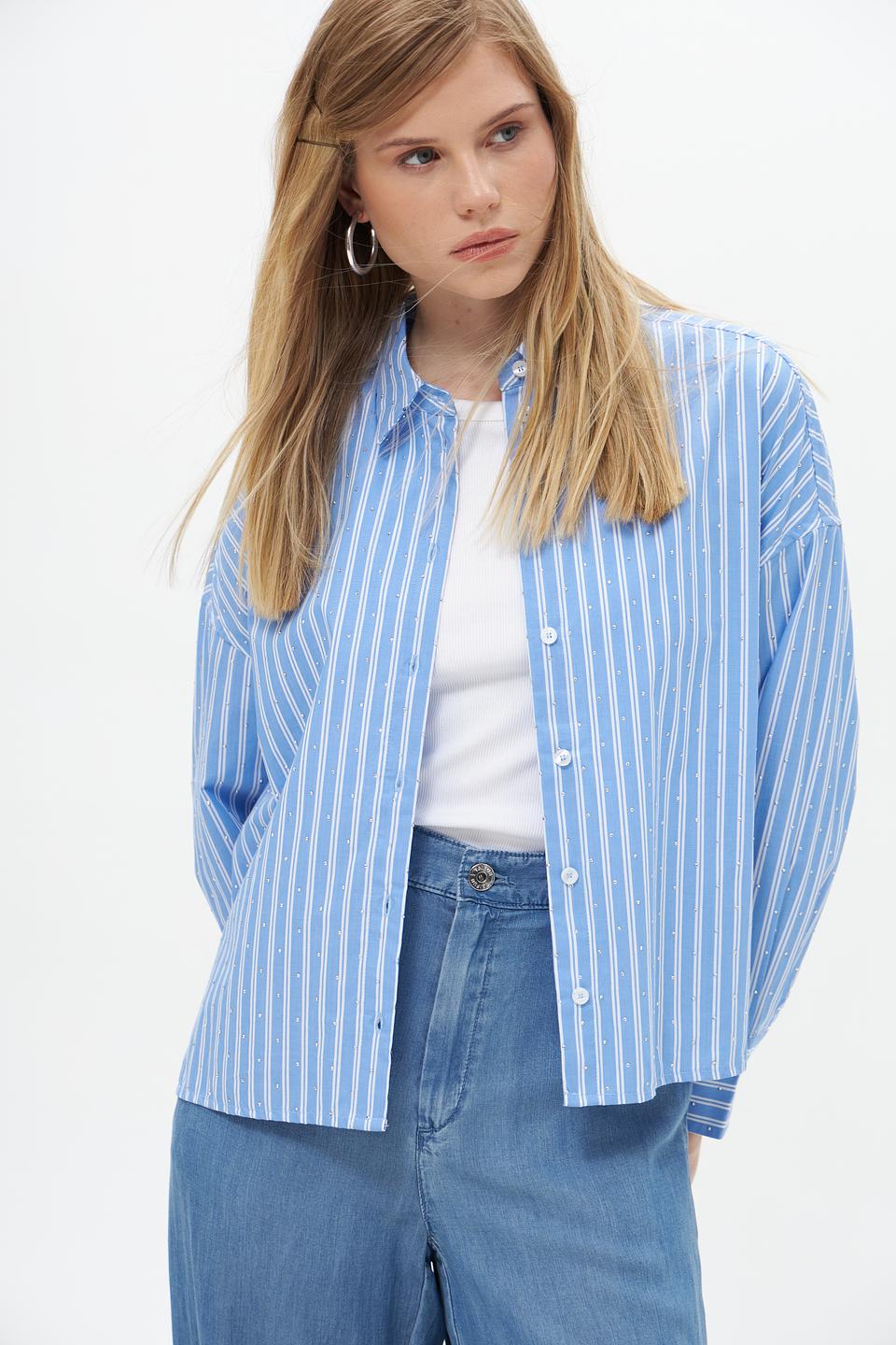 Блузка Lecomte в полоску