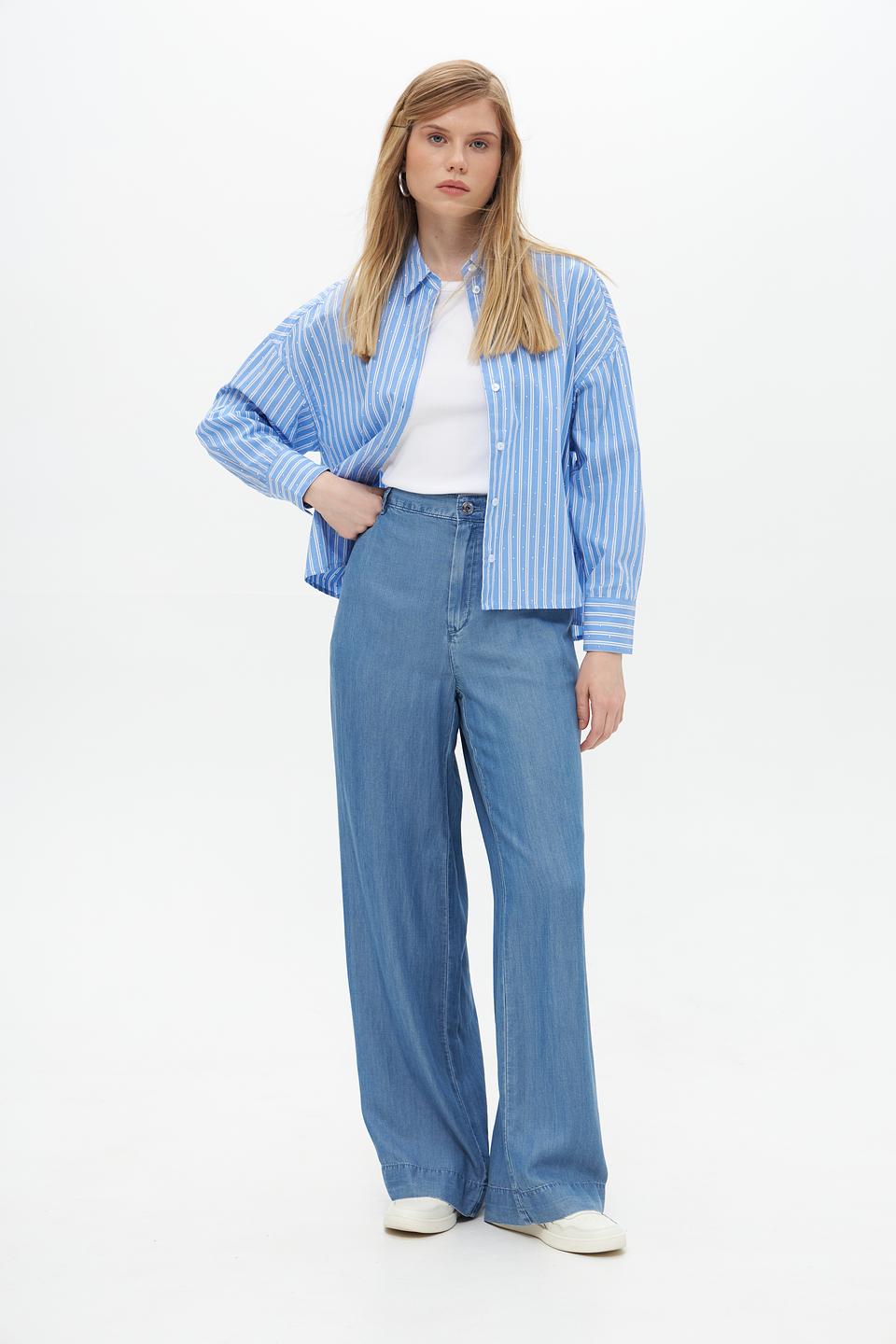 Блузка Lecomte в полоску