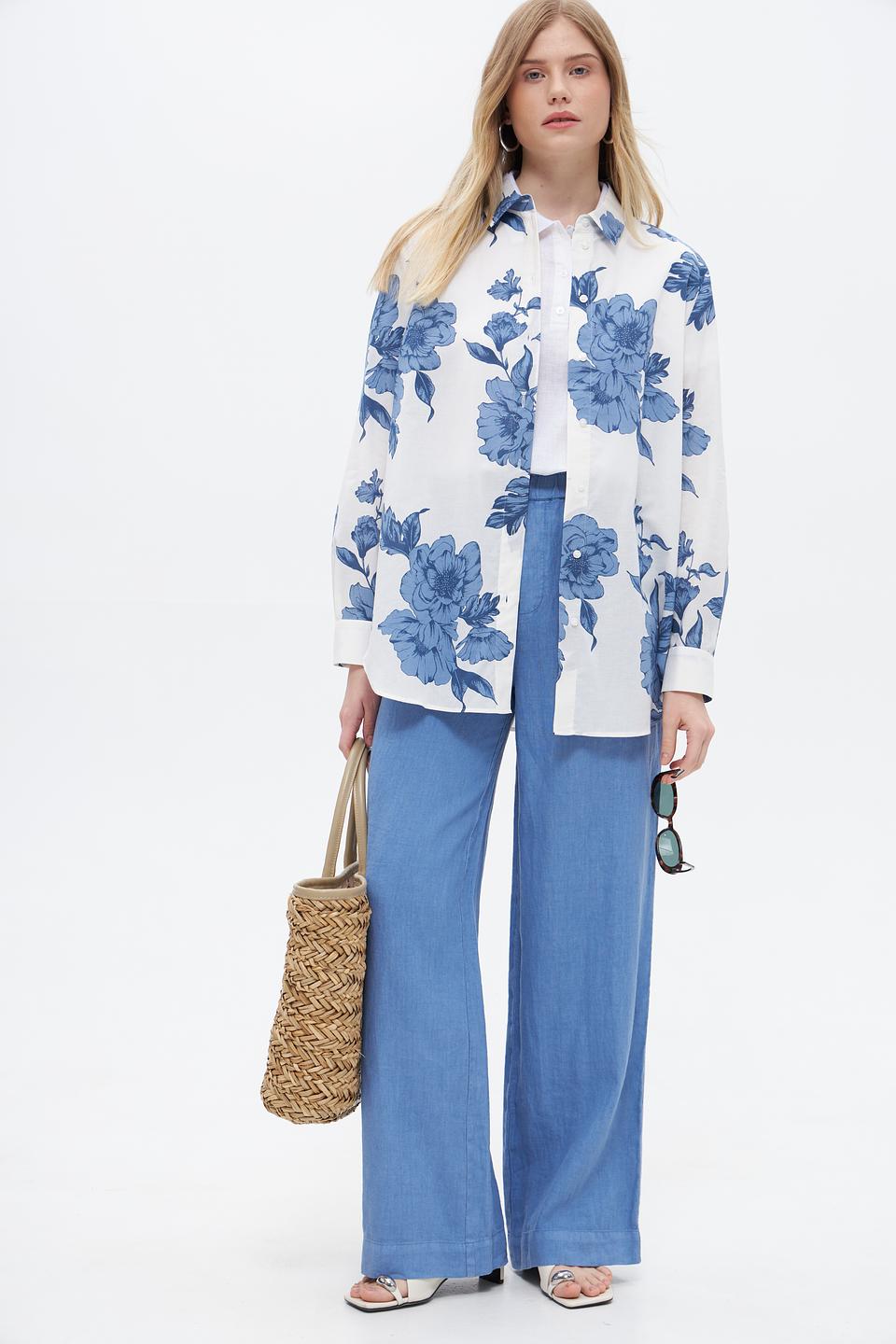 Блузка Oui с цветочным принтом
