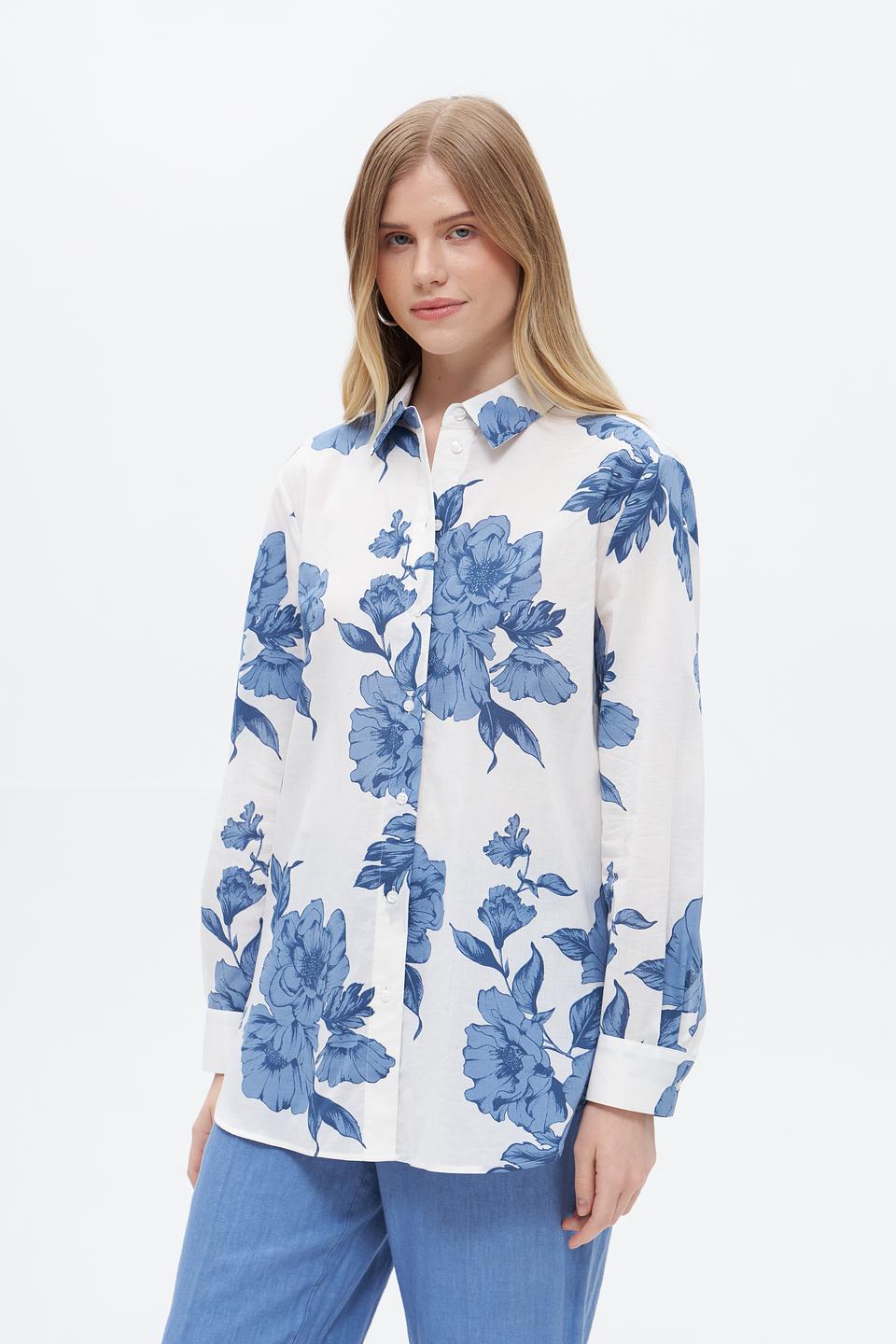 Блузка Oui с цветочным принтом
