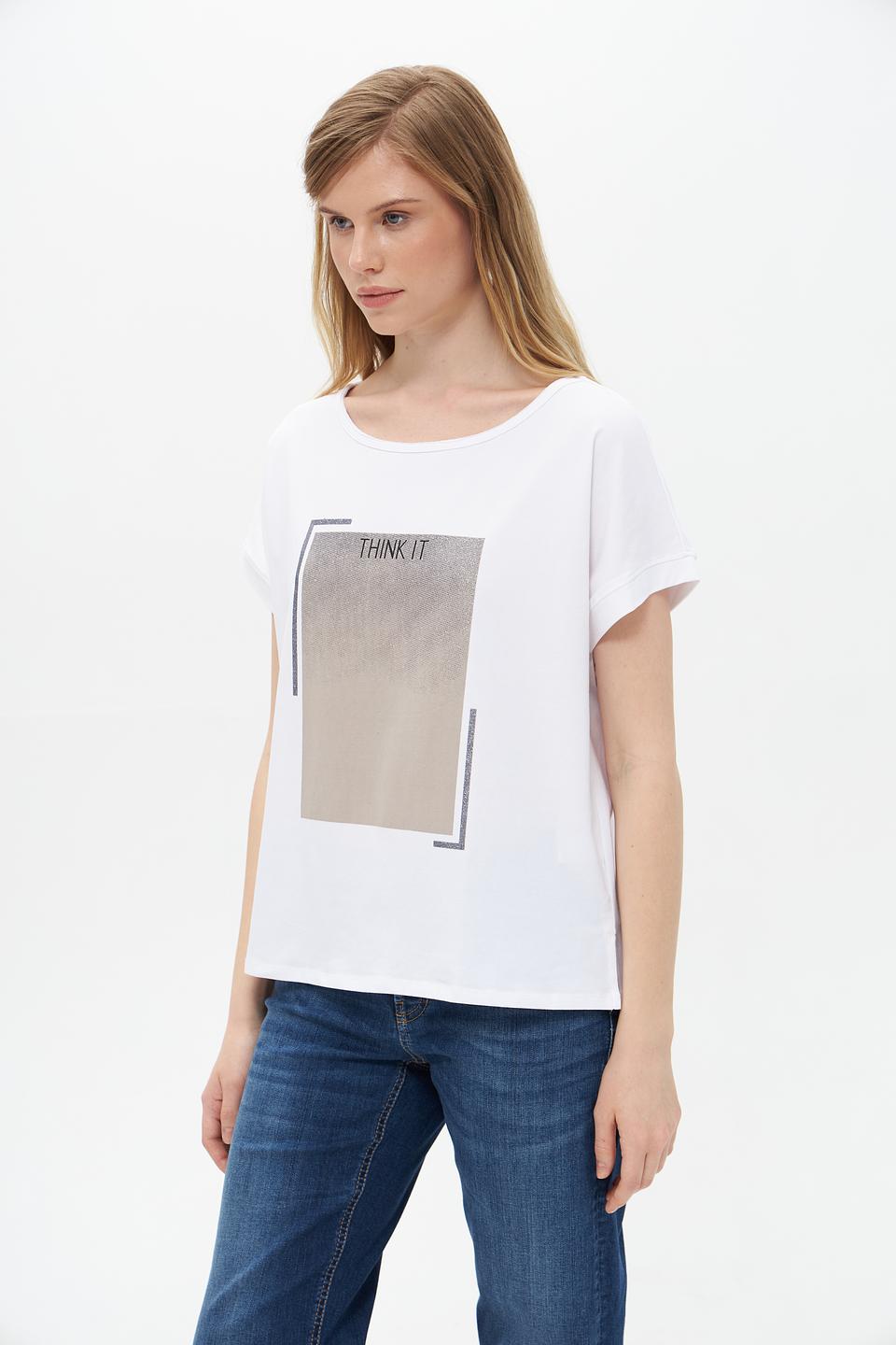 Футболка Pezzo с принтом белая