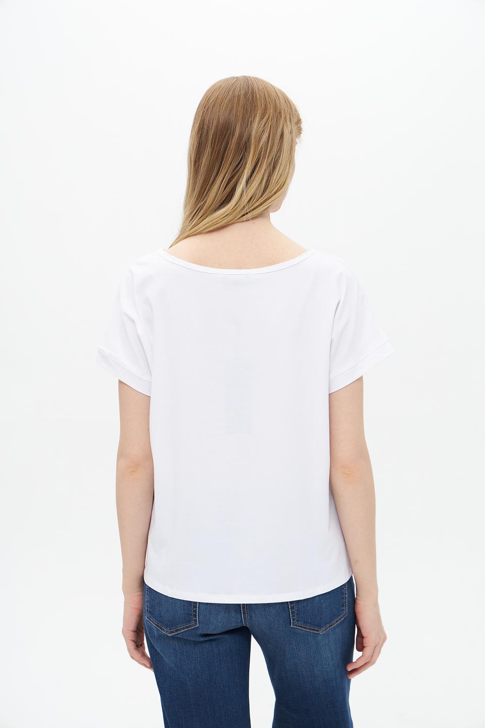 Футболка Pezzo с принтом белая