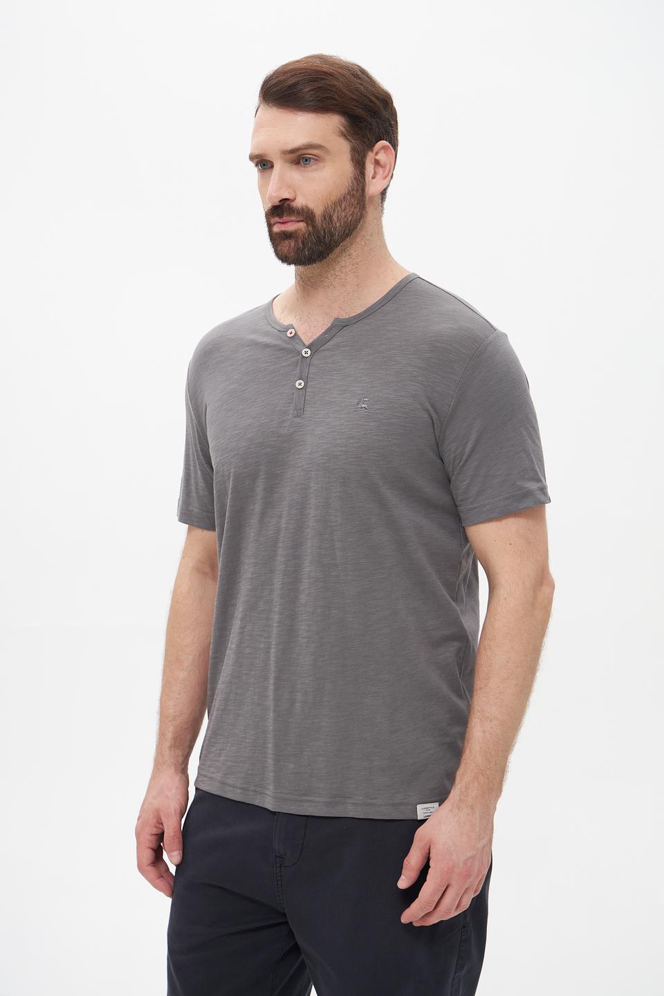 Футболка Lerros с планкой серый