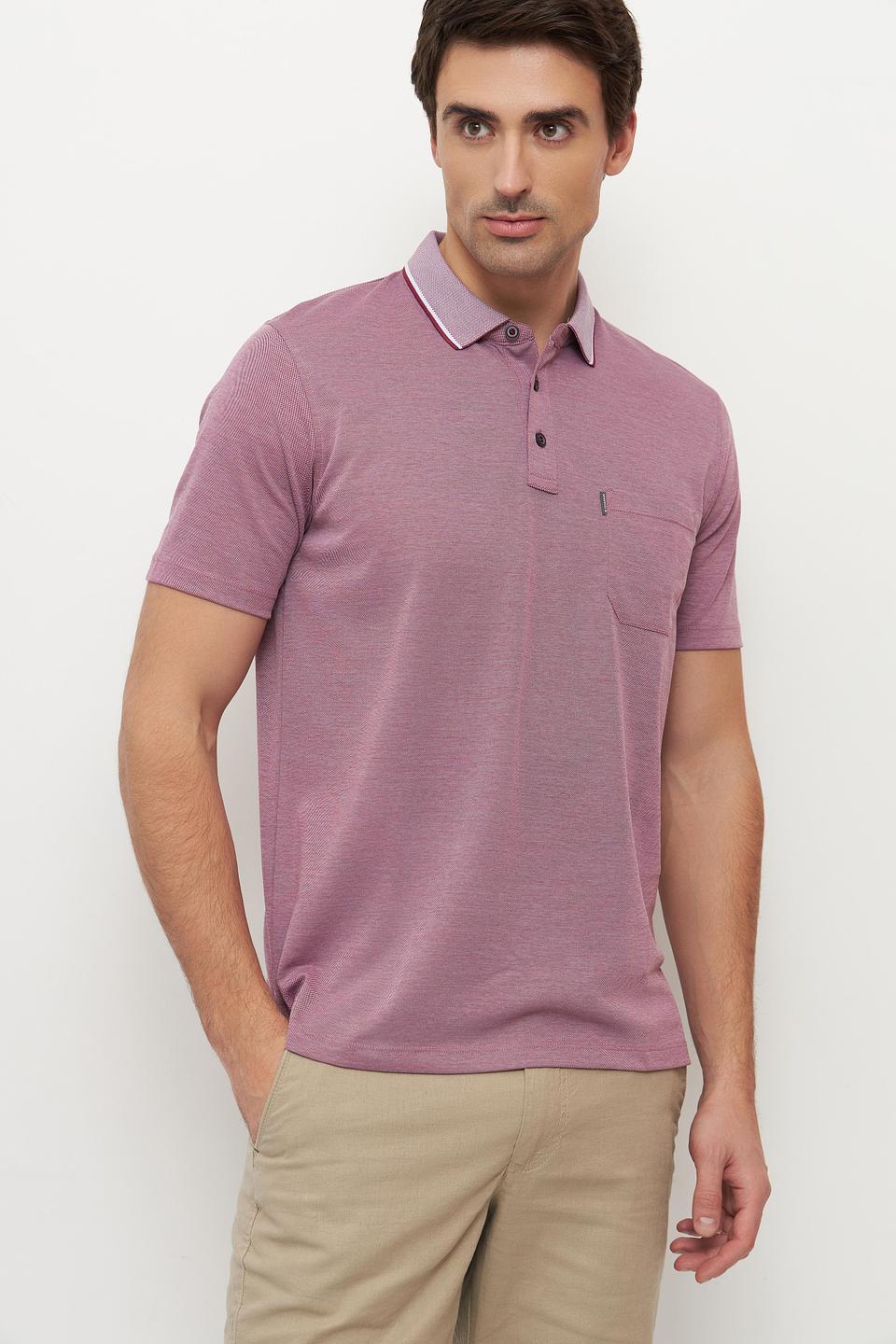 Поло Casa Moda с контрастным воротником